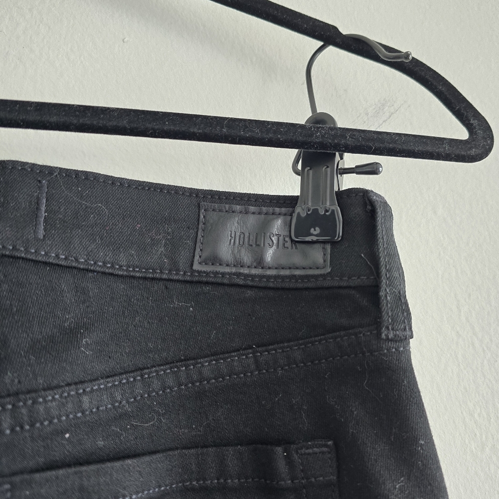 Hollister Low Rise Boot Black Jeans 25 - Picture 5 of 7